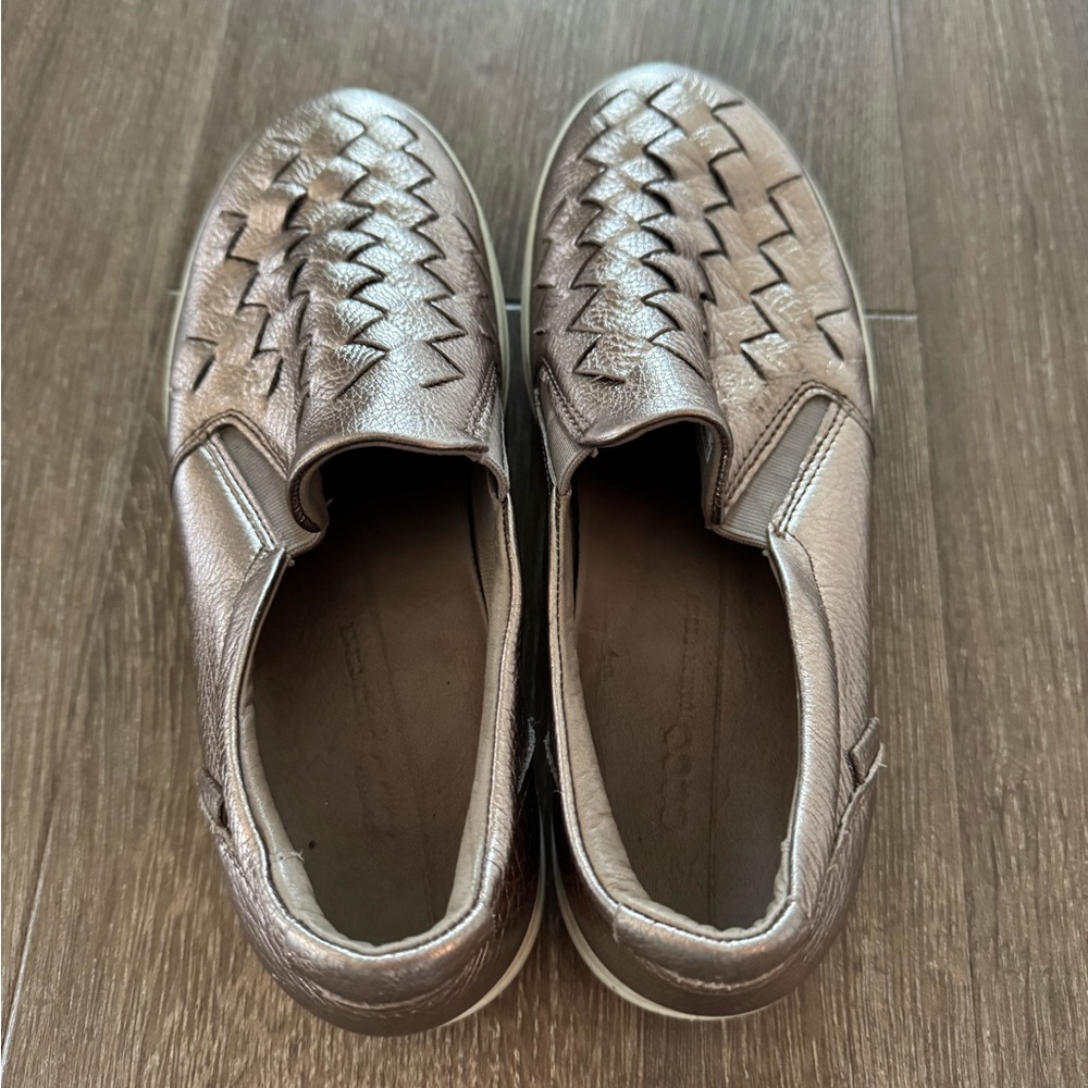 Metallic Woven Slip-On Sneakers - Picture 4 of 4